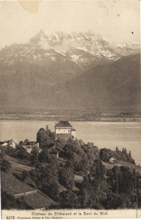 Château du Chatelard et la Dent du Midi