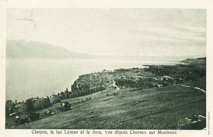 Clarens, le lac Léman et le jura, vus depuis Chernex