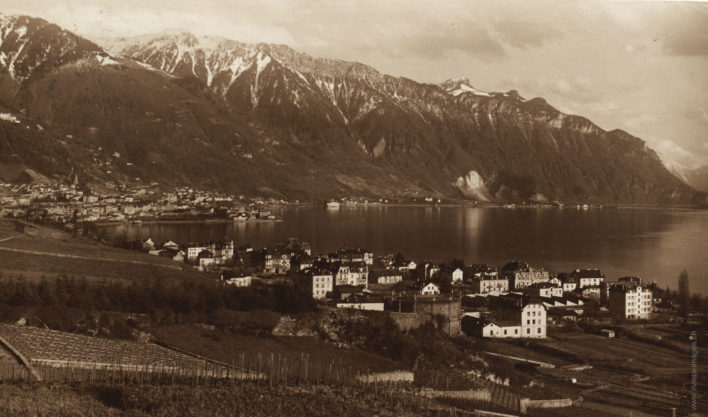 Clarens, vue sur Montreux