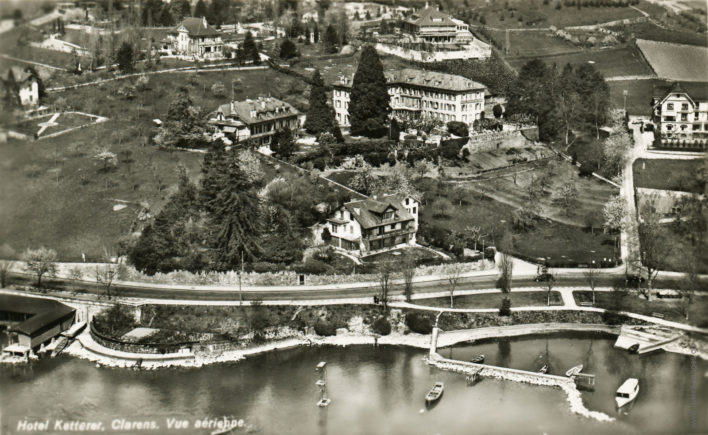 Hôtel Ketterer, Clarens, vue aérienne