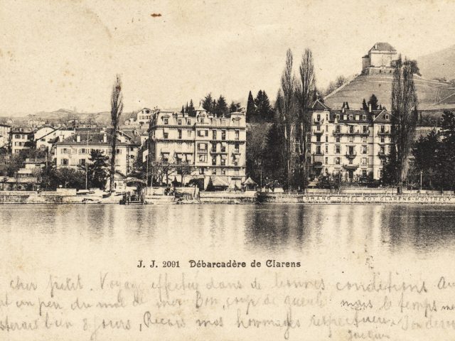 Débarcadère et Rue du Lac à Clarens