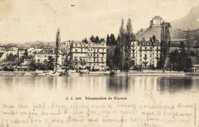 Débarcadère et Rue du Lac à Clarens