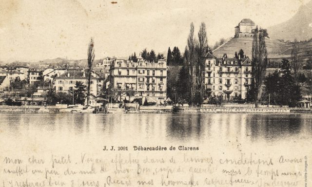 Débarcadère et Rue du Lac à Clarens