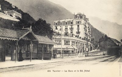 Gare et Grand Hôtel de Territet