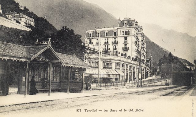 Gare et Grand Hôtel de Territet