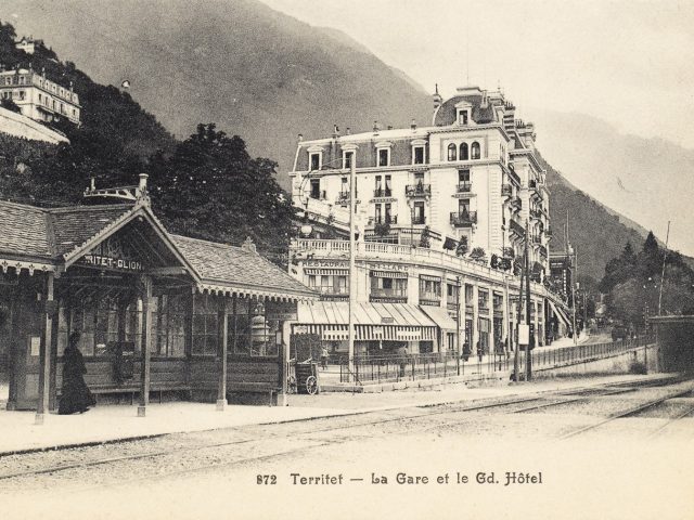 Gare et Grand Hôtel de Territet