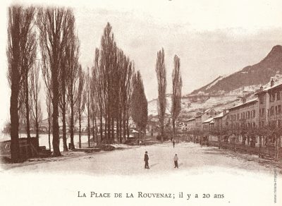 La Place de La Rouvenaz vers 1880